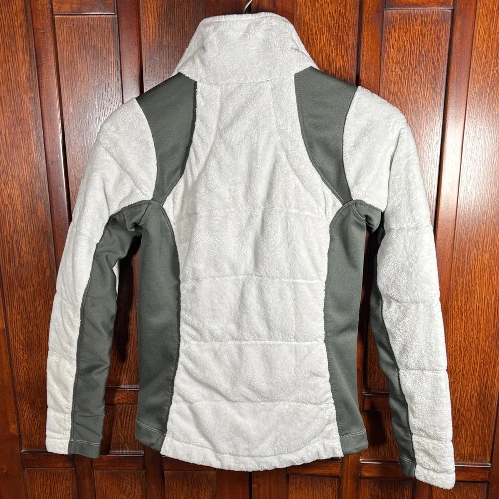 Columbia Omni-heat Women's White and Gray Fleece Jacket Size Small - Picture 5 of 7